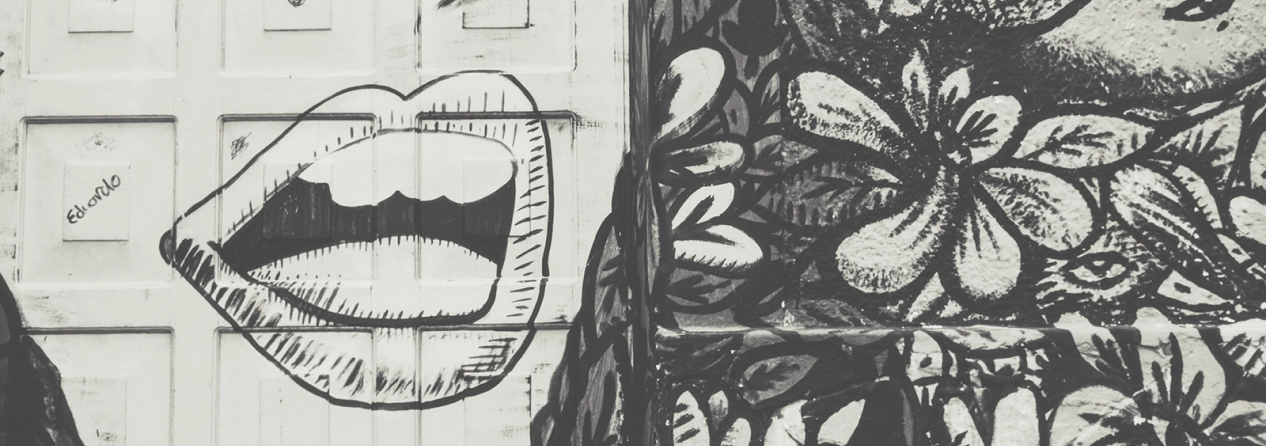 street art on garage door